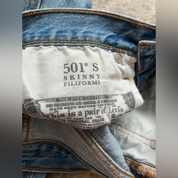 Levi’s 501 Skinny jeans - size 25 - Picture 2 of 5